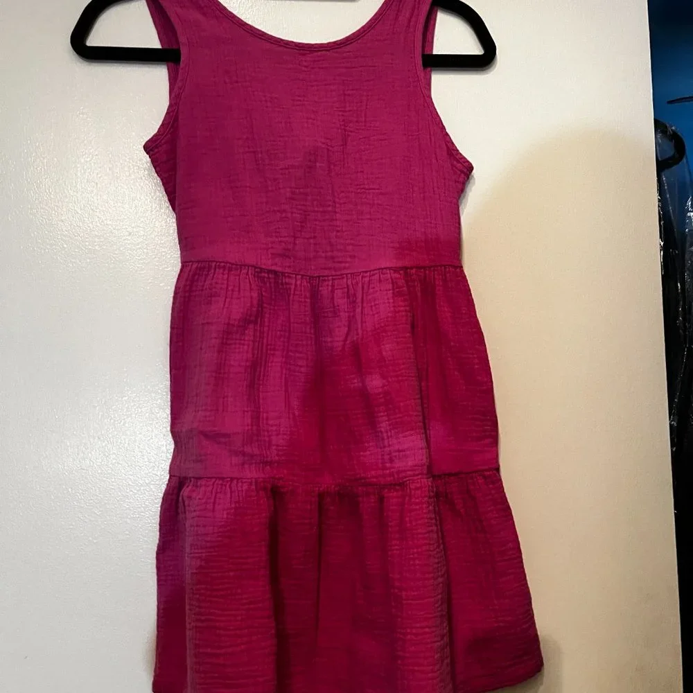 Cat & Jack Pink 100% Cotton Girls Dress Size‎ L 10/12